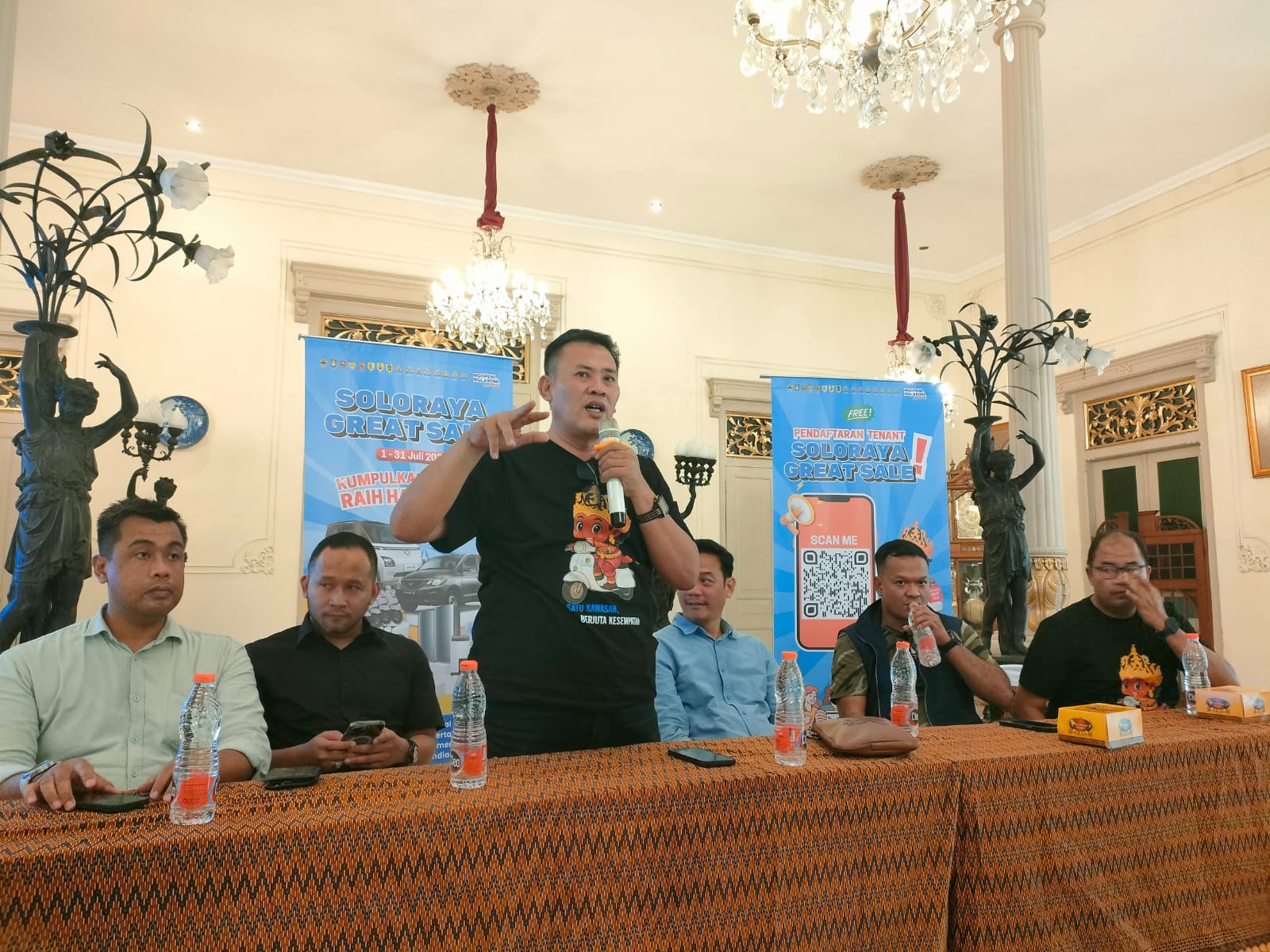Jumpa pers&nbsp;Solo Raya Great Sale&nbsp;di nDalem Wuryoningratan, Sabtu (28/6/2025).