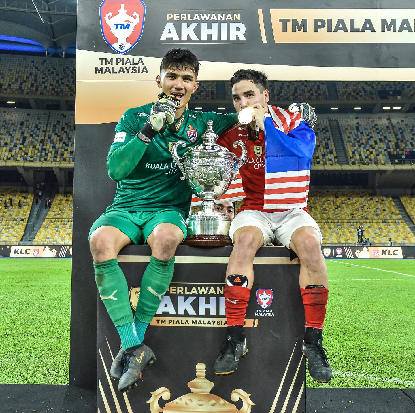 Ryan Lambert saat juara PIala Malaysia bersama Kuala Lumpur FC