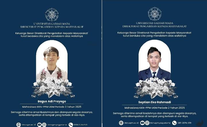 Kapal mahasiswa KKN UGM terbalik di Maluku. Dua mahasiswa meninggal dunia saat misi lingkungan pengambilan pasir terumbu karang.