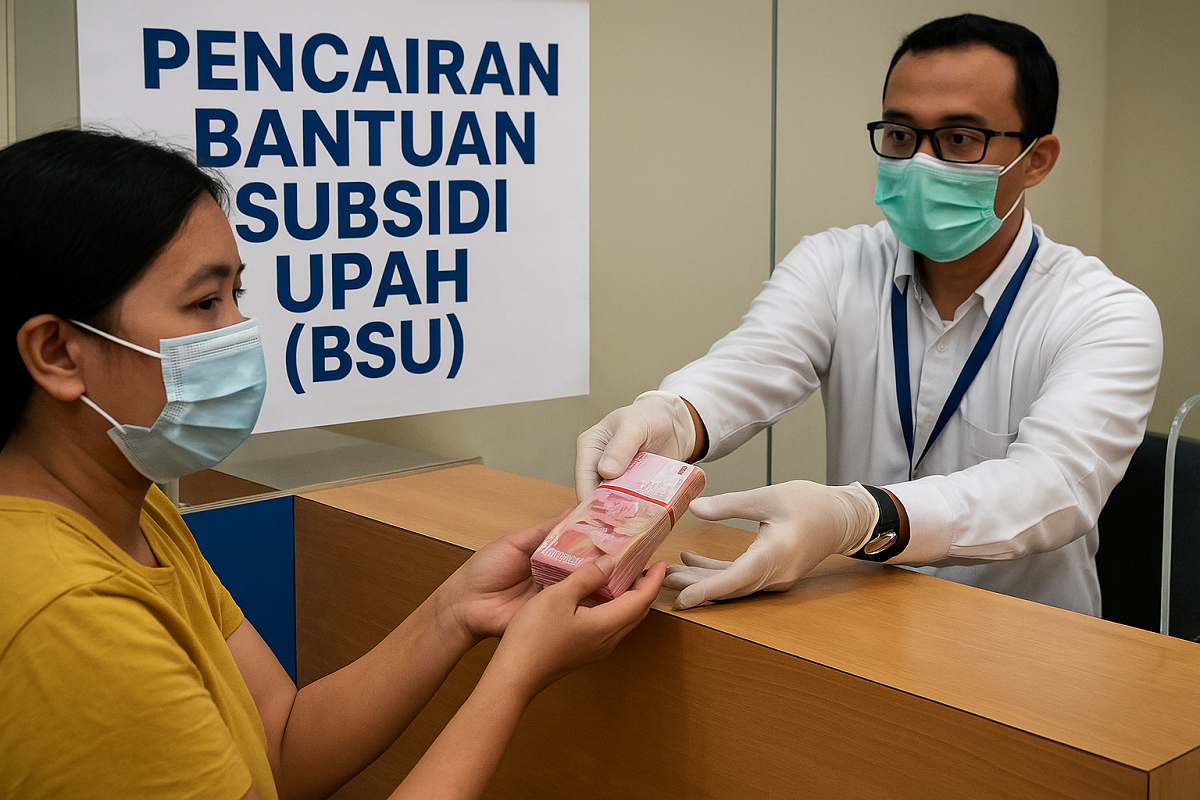 ilustrasi pencairan BSU.