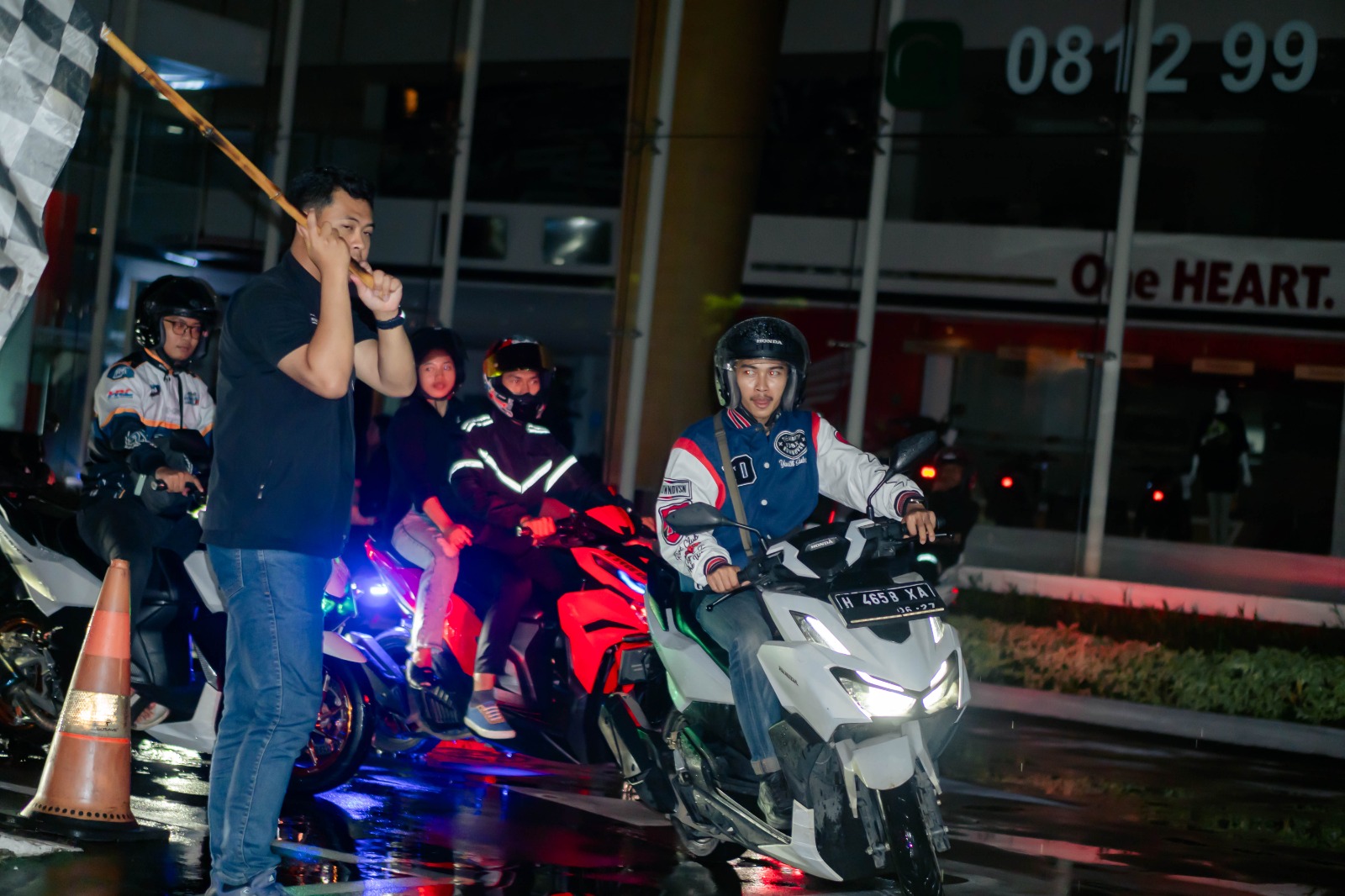 Nocturnity Riding Bareng Komunitas Honda di Semarang.