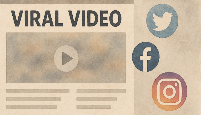 Ilustrasi video viral.