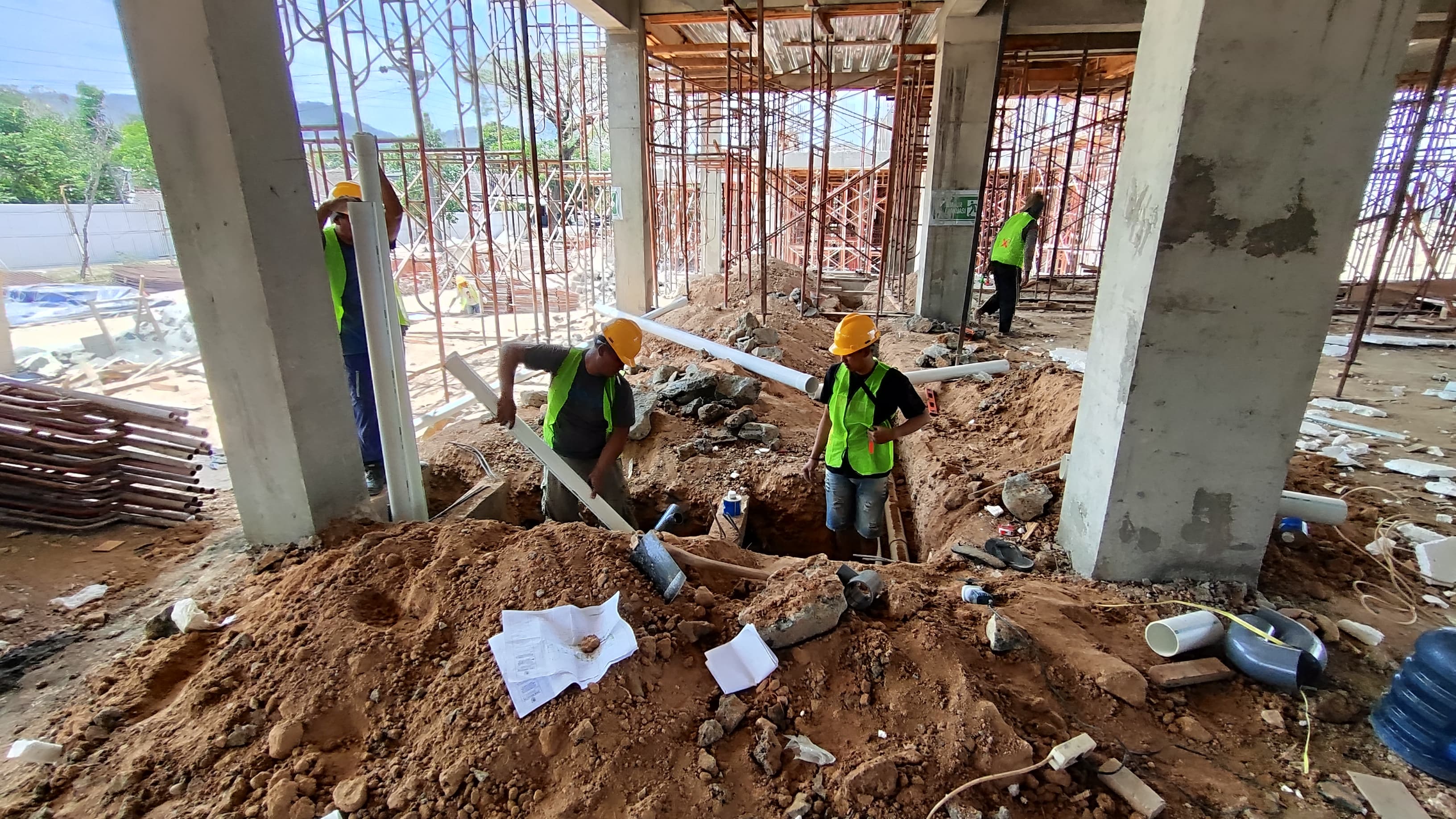 Proses pembangunan RSUD di Purwantoro Wonogiri pada 2024 lalu.