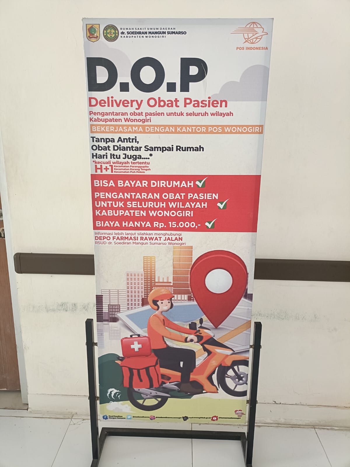 Inovasi delivery obat pasien sebagai upaya RSUD Wonogiri tingkatkan pelayanan.