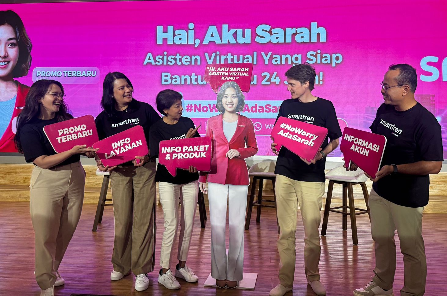 XLSMART memperkenalkan Sarah. Yaitu asisten virtual berbasis GenAI yang dirancang untuk menghadirkan pengalaman layanan pelanggan yang lebih cepat, responsif, dan solutif.