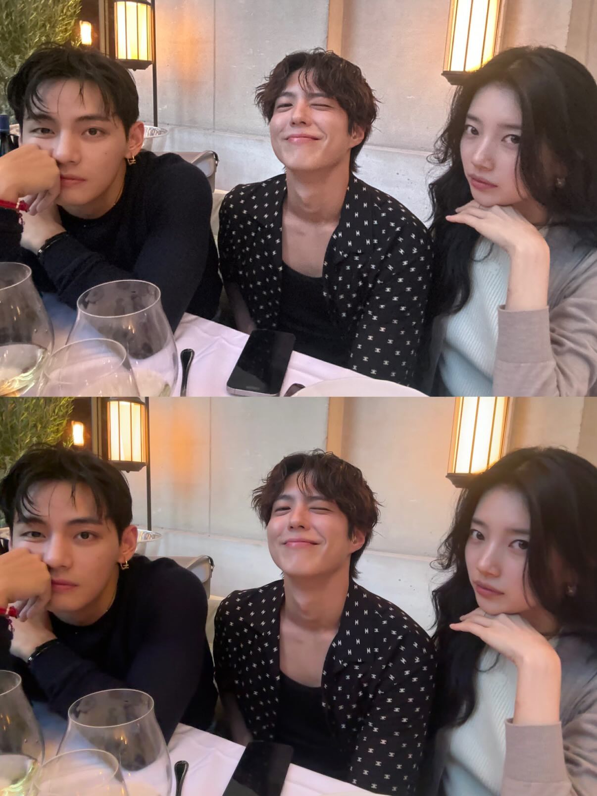 Ketiga artis top ini memiliki visual yang gak main-main ketika digabungkan, ya. Netizen sampai menjuluki mereka visual line Korea Selatan