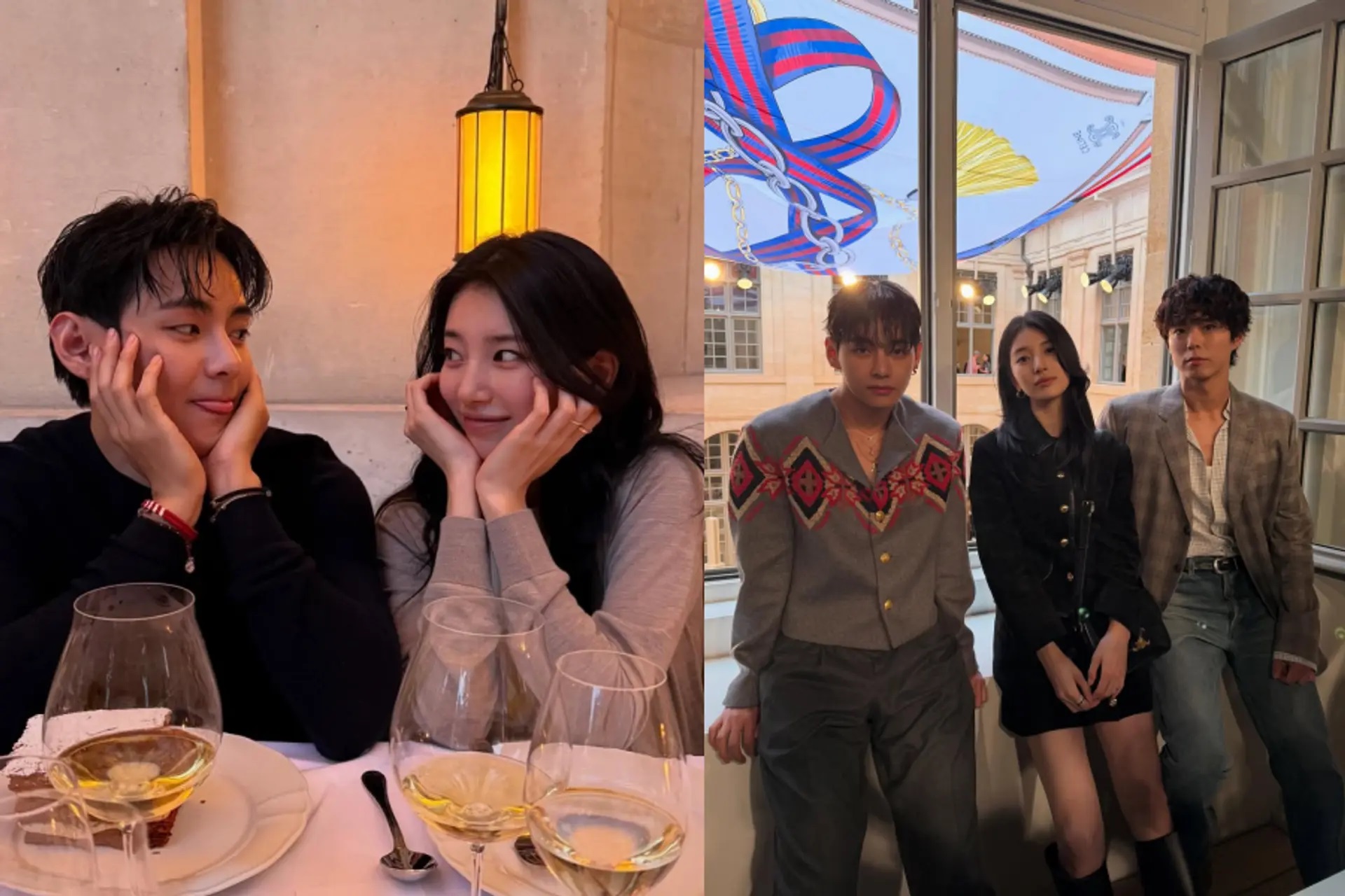 Suzy tampil bareng V BTS dan Park Bo-gum di Paris. Momen manis mereka viral dan bikin penggemar gempar di media sosial.