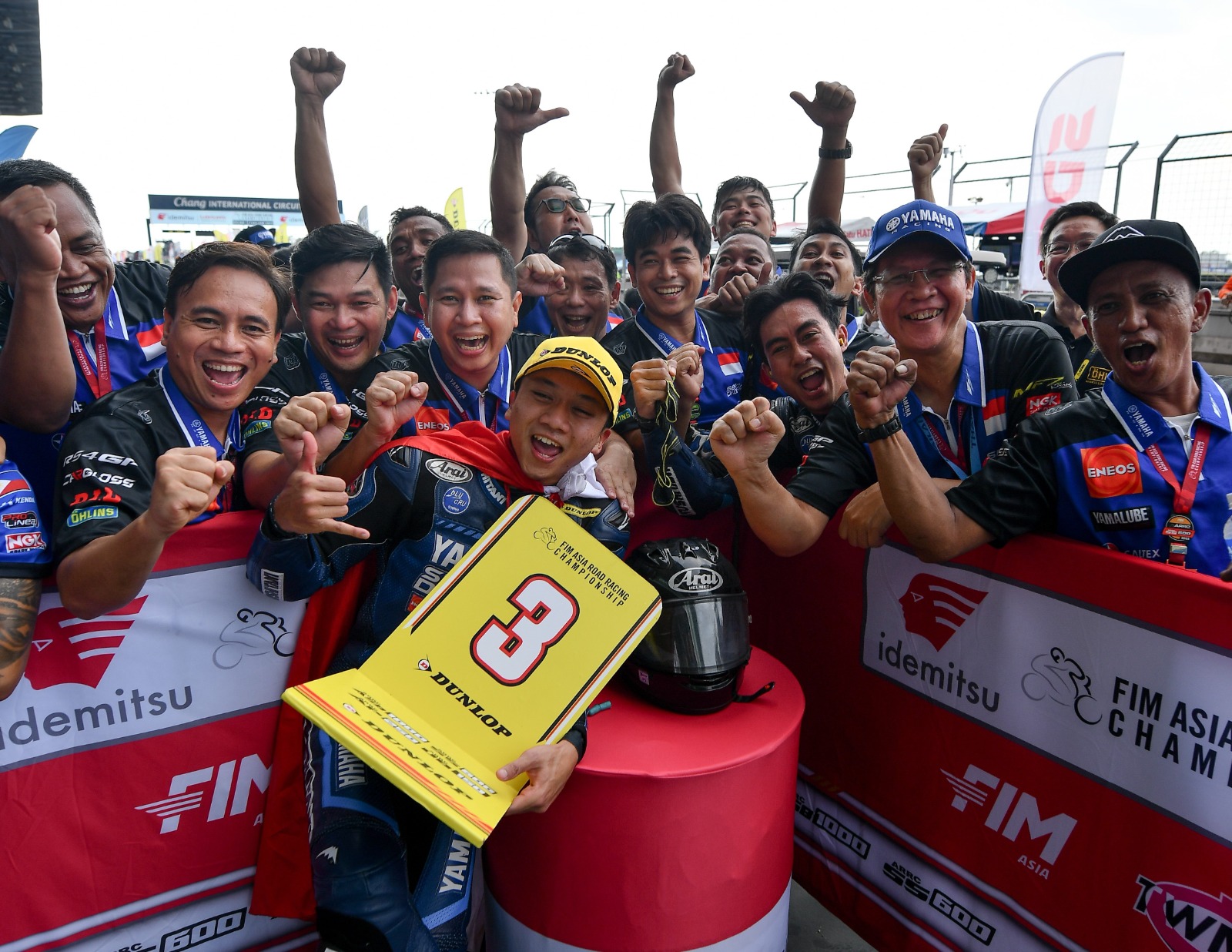 Wahyu Nugroho meraih podium 3 race 1 kelas SS600 seri 1 ARRC 2025 di Buriram
