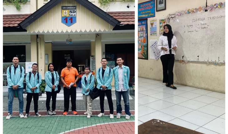 Mahasiswa Prodi Pendidikan Jasmani, Kesehatan, dan Rekreasi UNS gelar praktik mengajar di SDN Sondakan 11 SD Negeri Sondakan 11 pada 24 Februari &ndash; 13 Juni 2025.