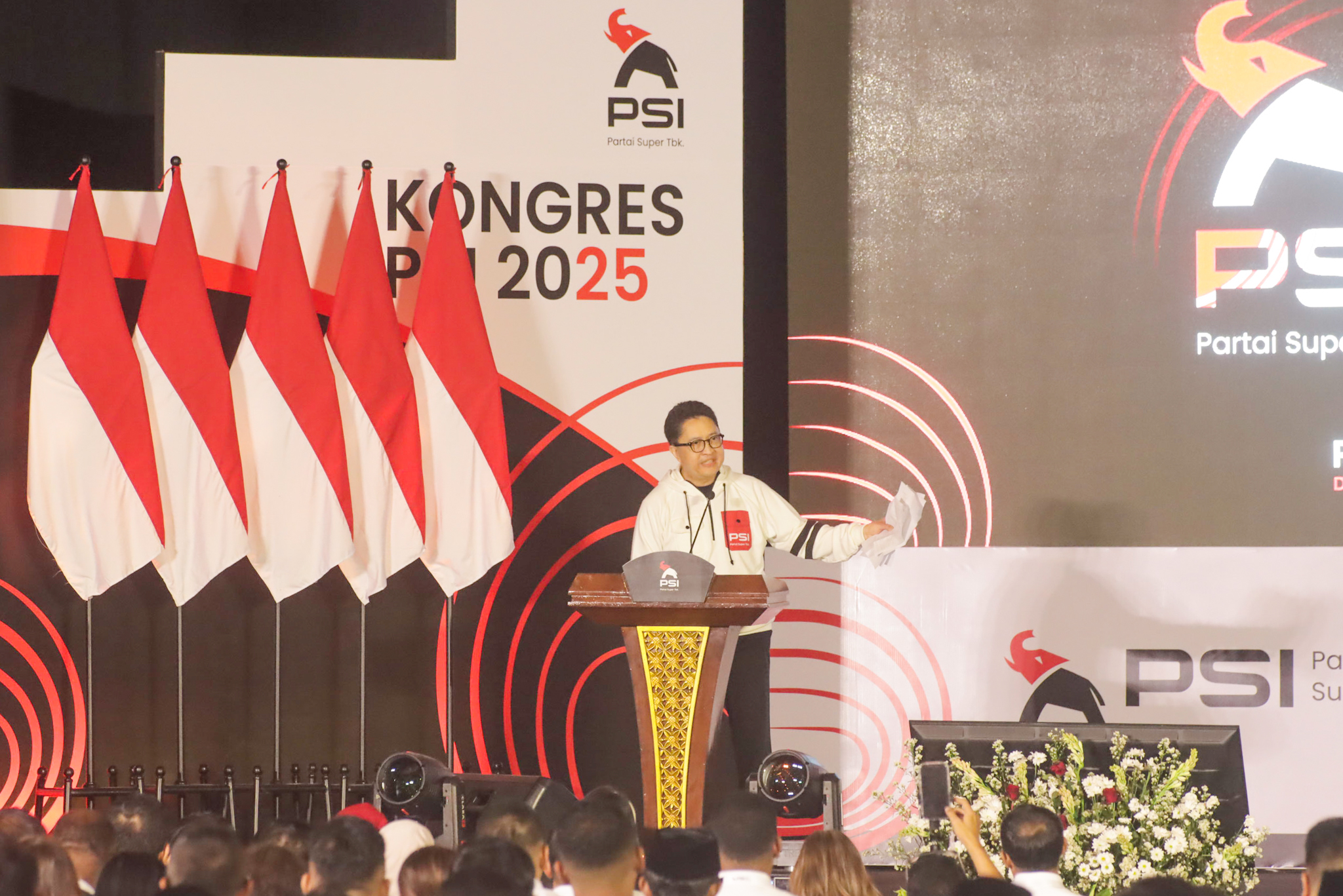 Buka Kongres PSI di Solo, Jeffrie Geovanie Ungkap Awal Mula PSI dan Harapannya untuk Ketua Umum Terpilih