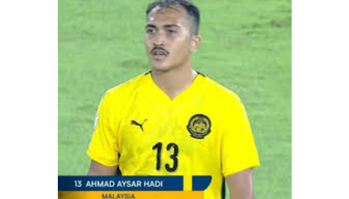 Pemain Timnas Malaysia U-23 Aysar Hadi.
