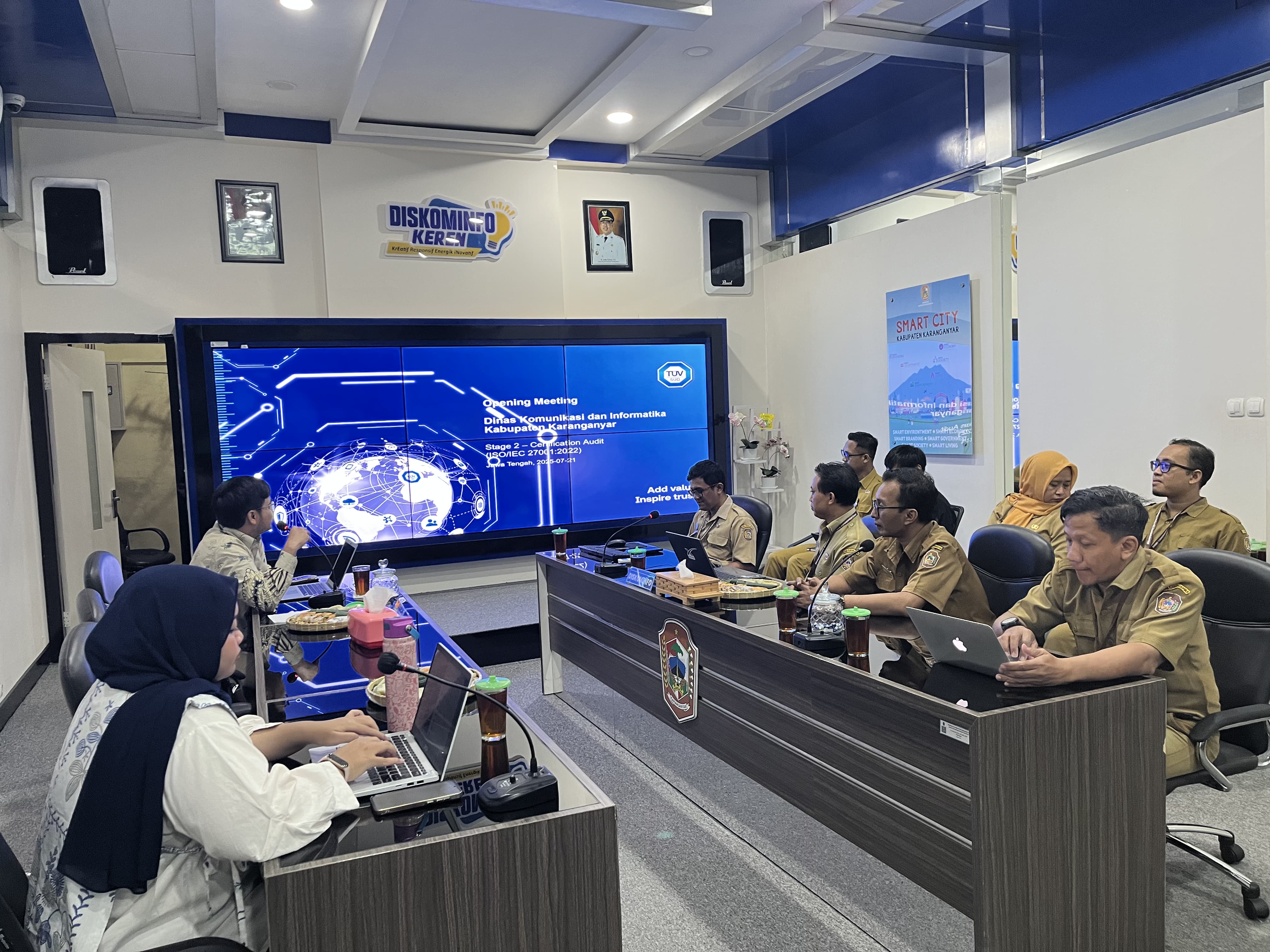 Pemkab Karanganyar jalani audit ISO 27001:2022 selama 3 hari untuk pastikan keamanan data publik sesuai standar internasional.