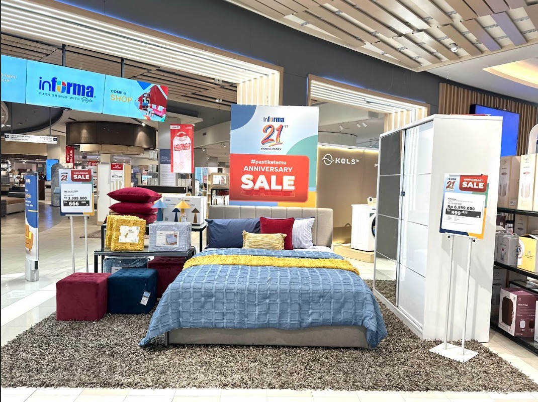INFORMA SOLO PARAGON mempersembahkan kampanye istimewa #Pastiketemu Anniversary Sale yang menghadirkan berbagai furnitur multifungsi & hemat ruang dan furnitur lokal.