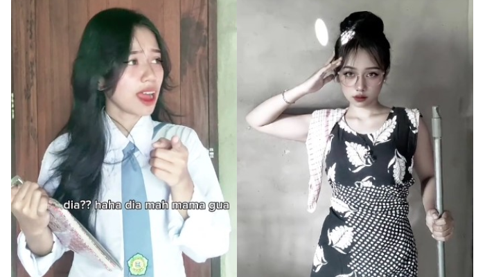 Salah sati konten kreator ikut membuat tren Mama Muda yang viral di TikTok.