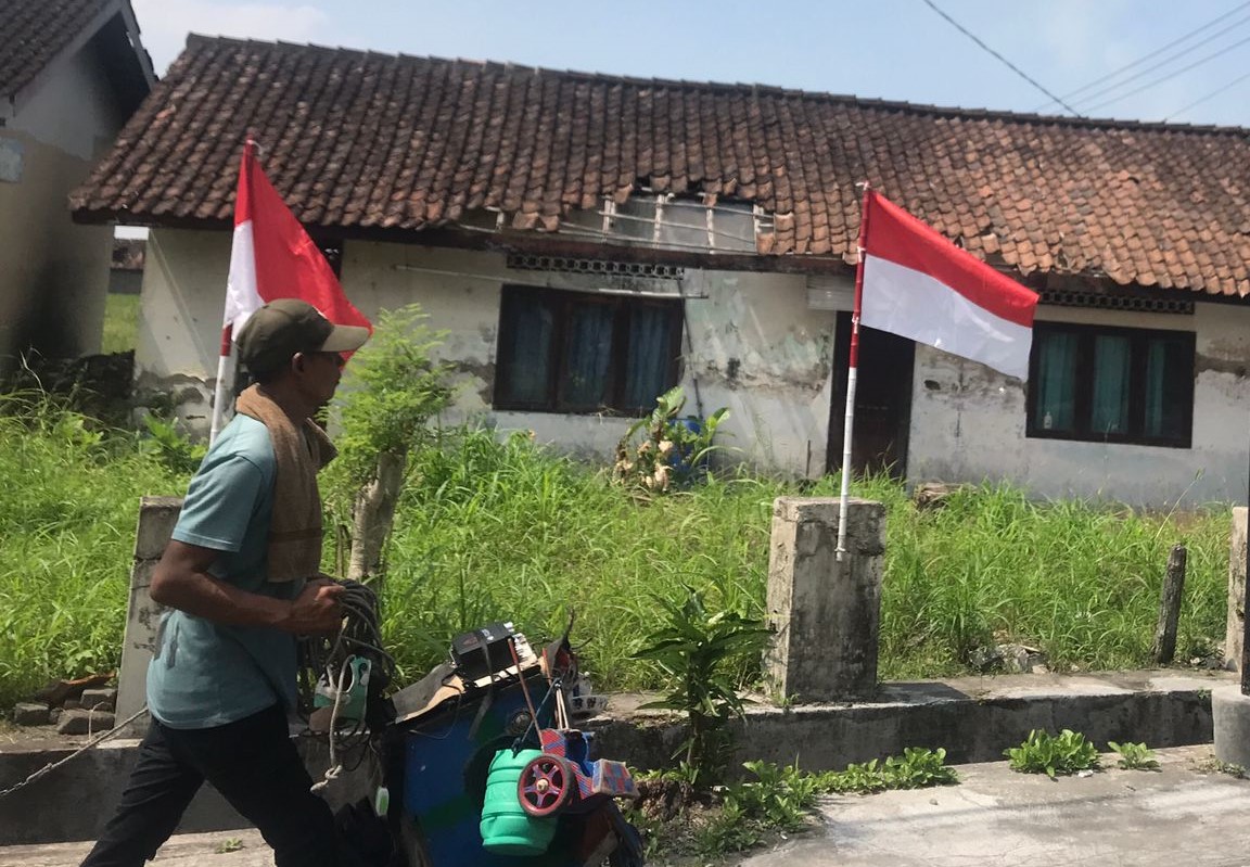 Kondisi salah satu Poskesdes di Boyolali yang banyak mengalami kerusakan.