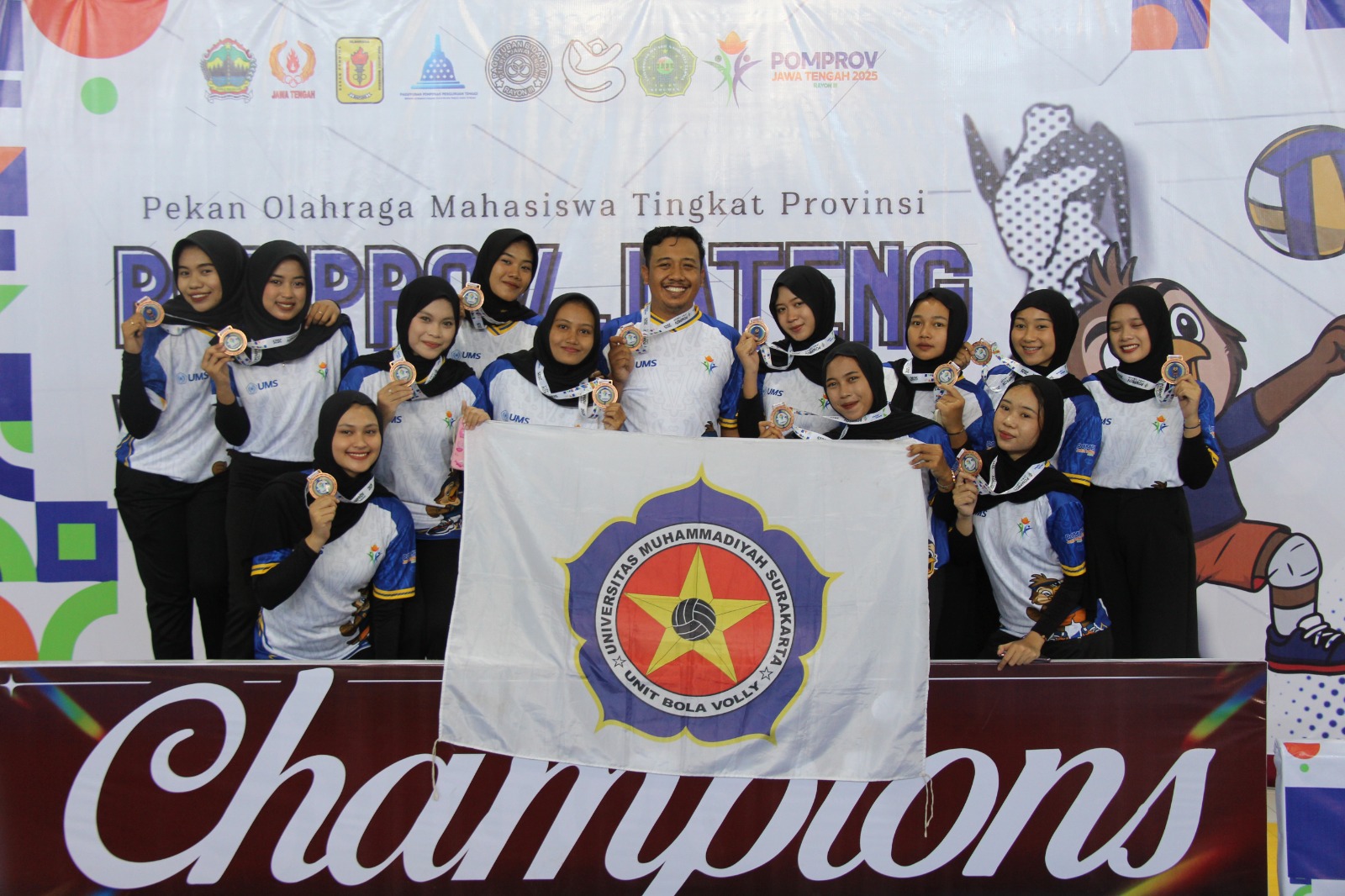 BANGGA: UMS raih medali di ajang Pomprov Jateng 2025.