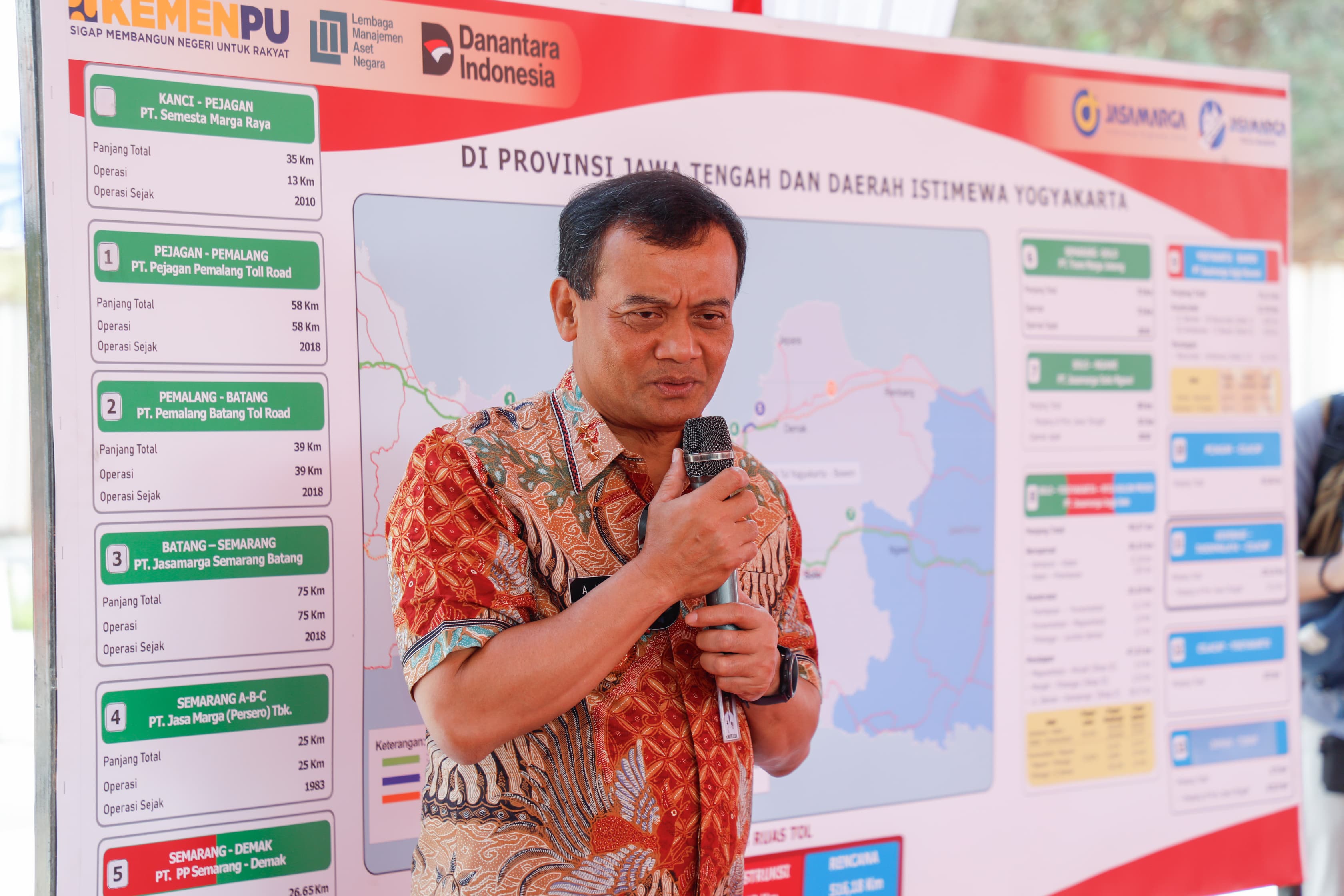 Gubernur Luthfi saat mendampingi kunjungan kerja Komisi V DPR RI meninjau proyek pembangunan tol Bawen&ndash;Yogyakarta, tepatnya di Seksi 6 Bawen&ndash;Ambarawa, Jumat (25/7/2025).