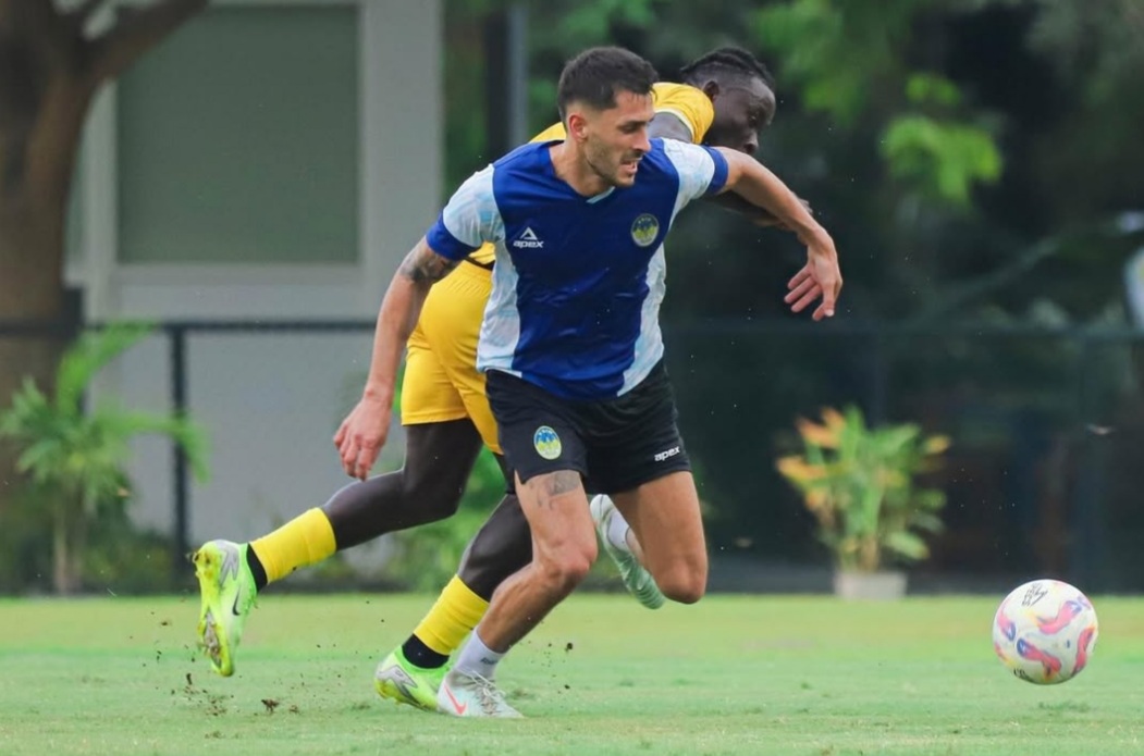 Franco Gaston Ramos Mingo saat dimainkan PSIM Jogja dalam sebuah laga uji coba