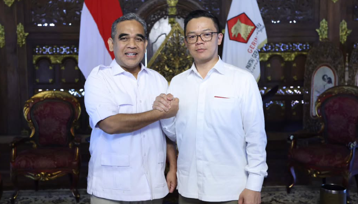 Ahmad Muzani melepas jabatan Sekjen Partai Gerindra, yang kini diemban Menlu Sugiono.