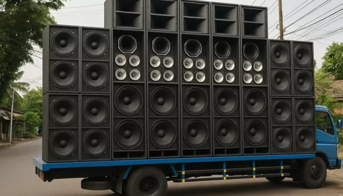 Ilustrasi sound horeg.
