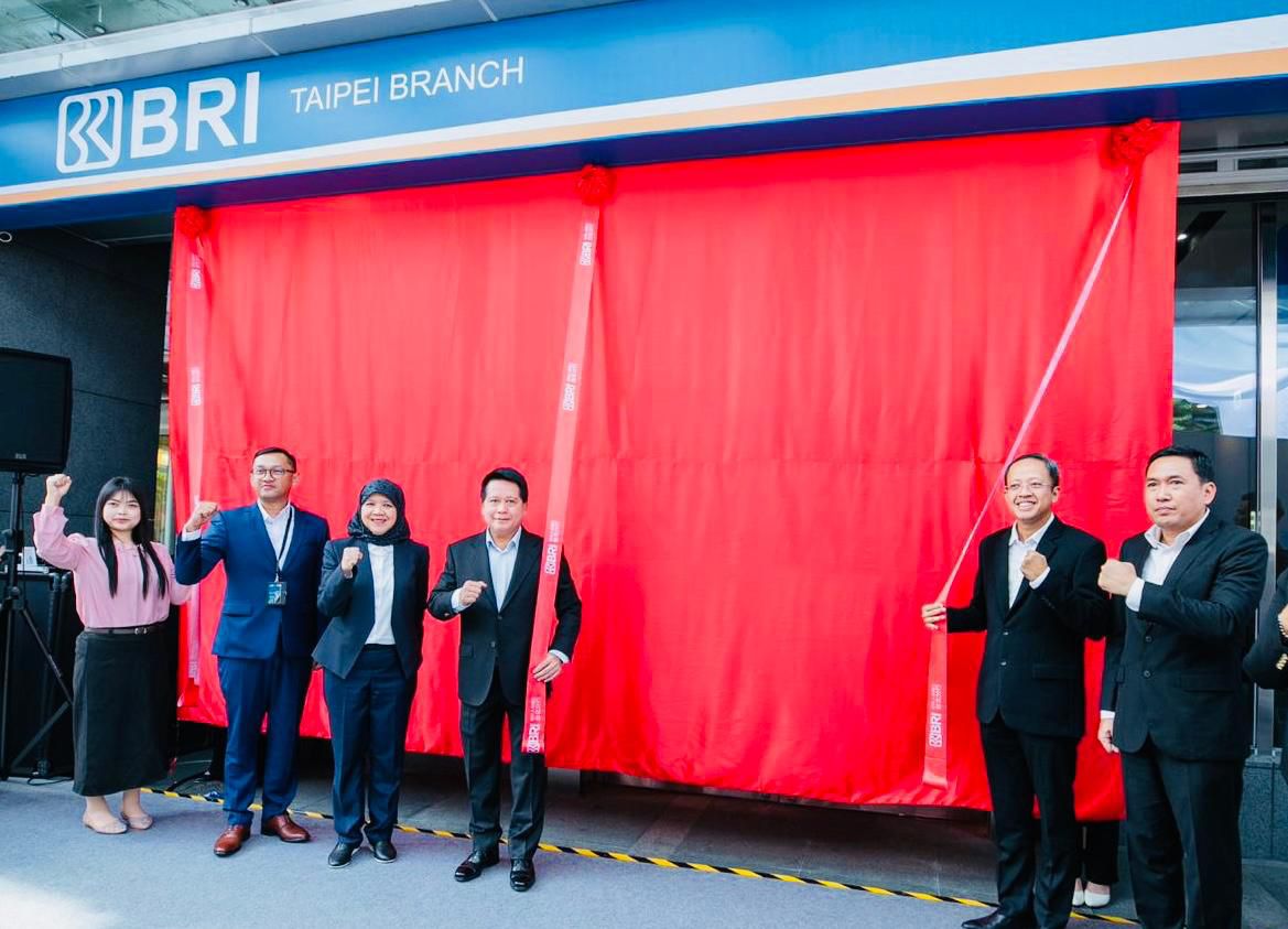 Grand Launching BRI Taipei Branch dihadiri oleh Direktur Utama BRI Hery Gunardi, Direktur Treasury and International Banking BRI Farida Thamrin, serta Kepala KDEI Taipei Arif Sulistyo, Jumat (8/8).