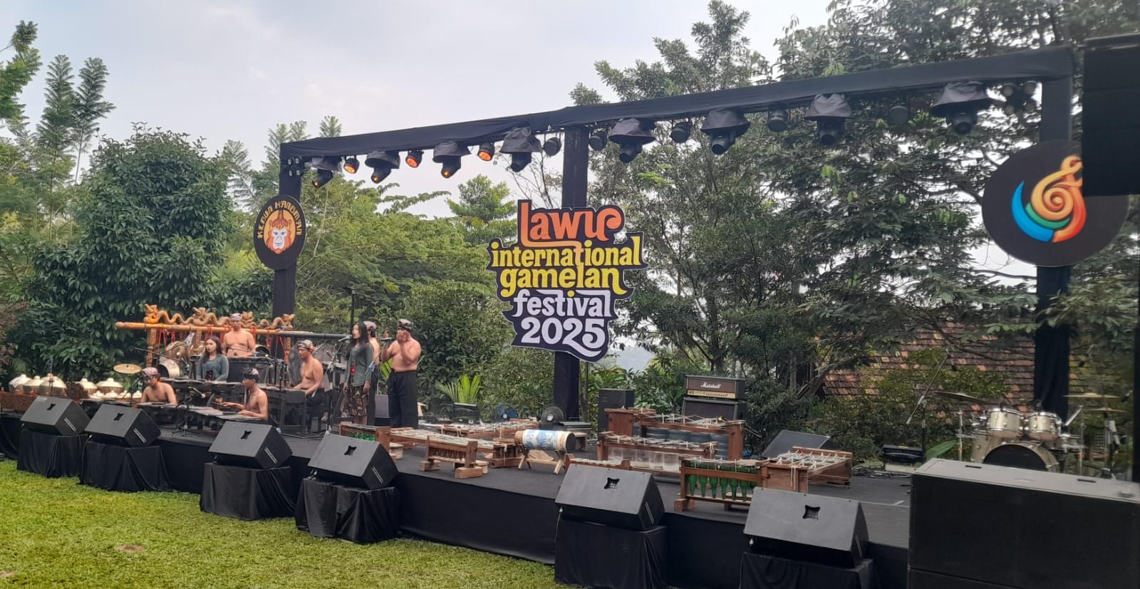 Festival gamelan yang digelar di Desa Gerdu, Kecamatan Karangpandan, Karanganyar diikuti peserta lokal hingga mancanegara, Minggu (10/8/2025). (Rudi Hartono/Radar Solo)