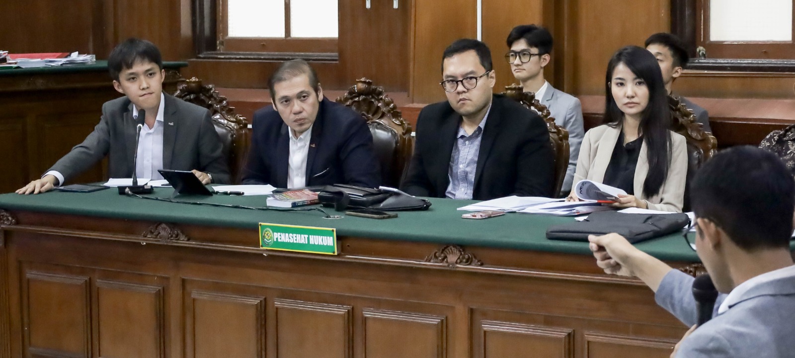 Sidang gugatan Nany Widjaja terhadap PT Jawa Pos terkait sengketa kepemilikan PT Dharma Nyata Press (DNP) di Pengadilan Negeri Surabaya, Rabu (13/8/2025).