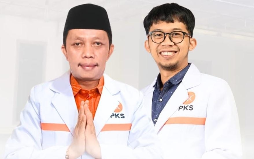 Ketua DPD PKS Karanganyar periode 2025 &ndash; 2030 Darwanto (kiri) dan Sekretaris DPD PKS Karanganyar periode 2025 &ndash; 2030 Eghar Prasetya. (Dokumentasi Pribadi)