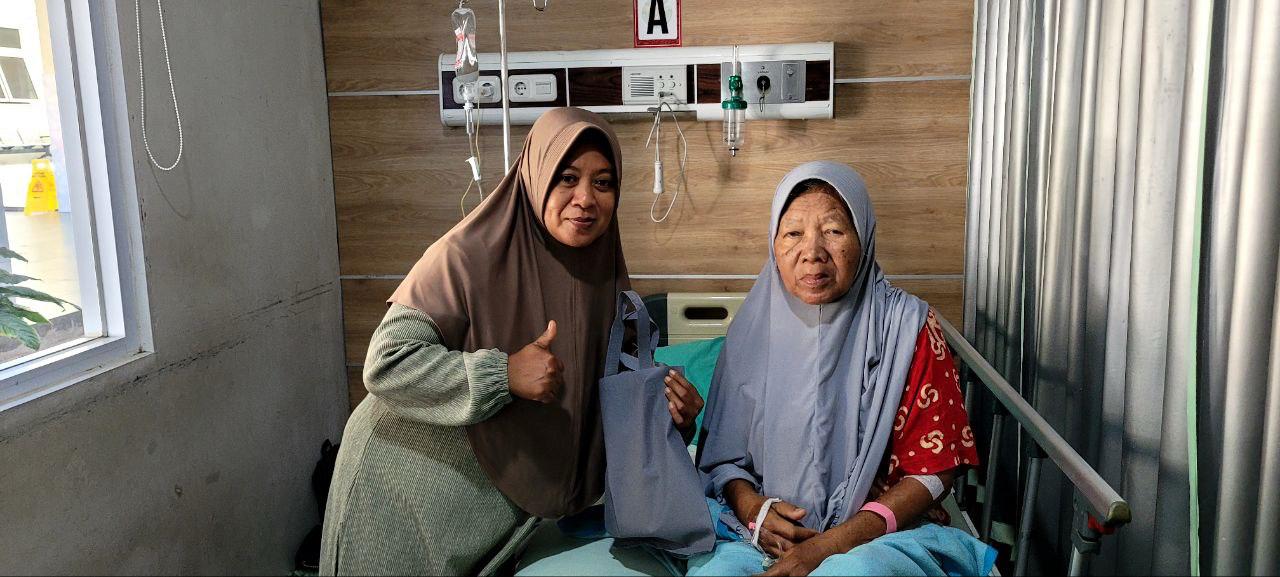 Istiqomah saat menjalani perawatan rawat inap untuk vertigo di Rumah Sakit Umum Daerah (RSUD) Pandan Arang Boyolali