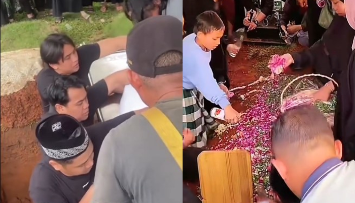 Pemakaman Mpok Alpa.