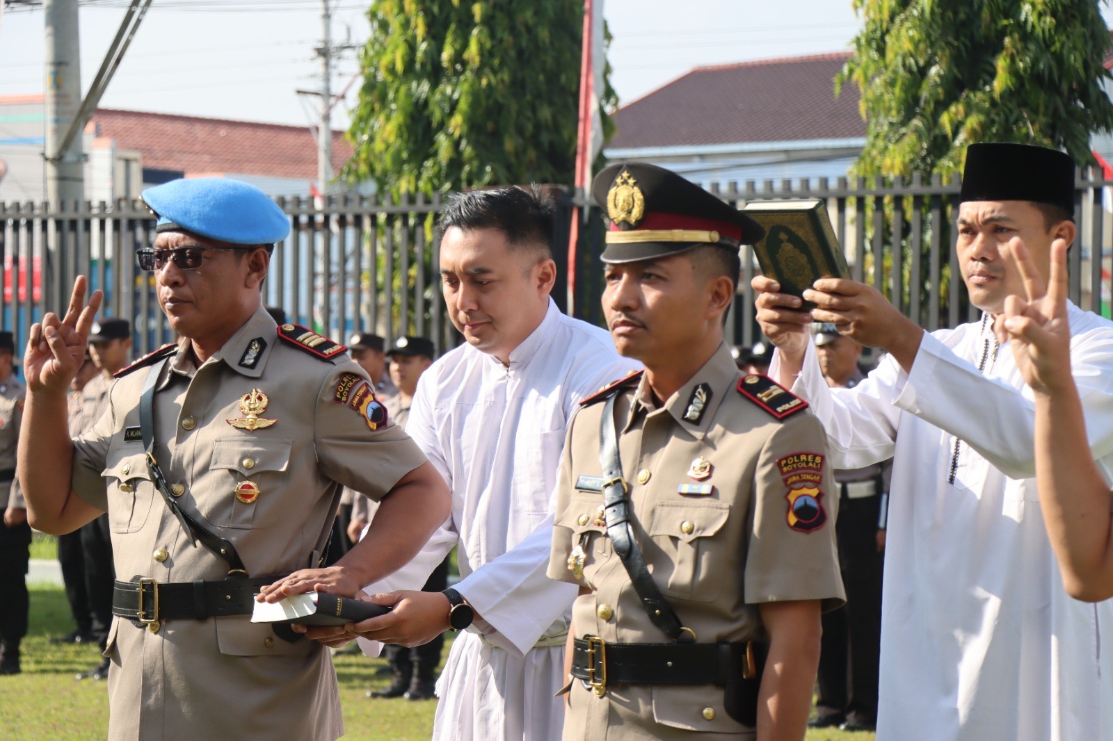 Sertijab perwira di Mapolres Boyolali, Selasa (19/8/2025).