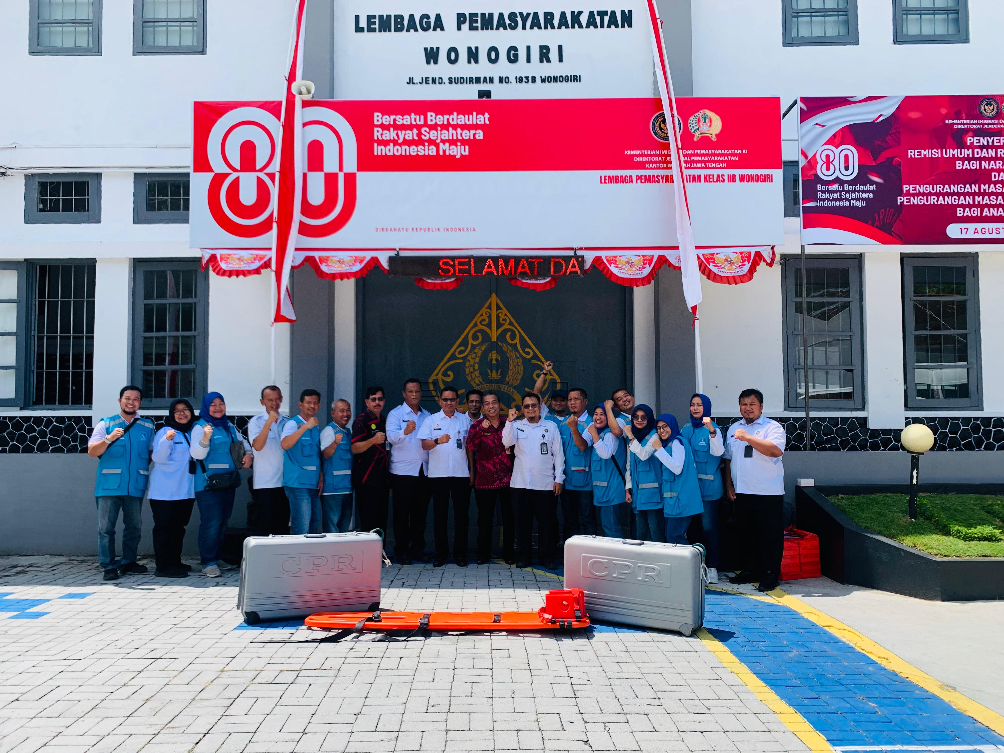 Manajemen RSUD Wonogiri beri pelatihan  bantuan hidup dasar di Lapas Wonogiri.