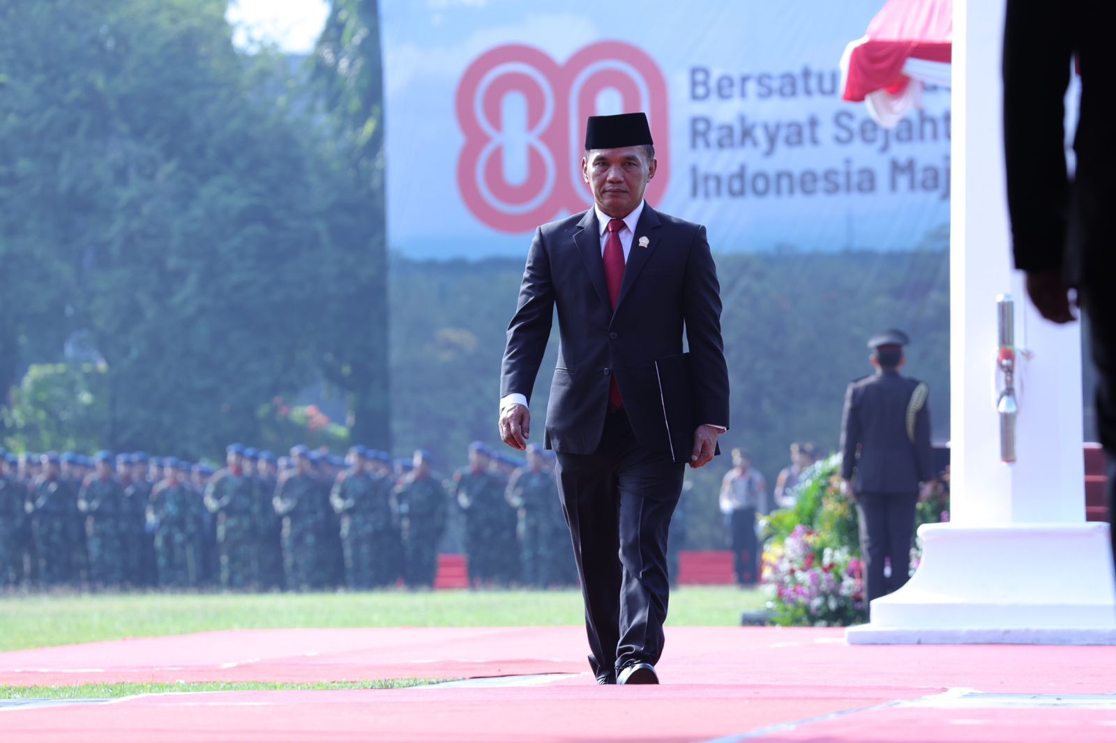 Ketua DPRD Jateng Sumanto hadiri Upacara HUT Ke-80 Kemerdekaan RI.