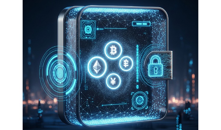Ilustrasi dompet crypto