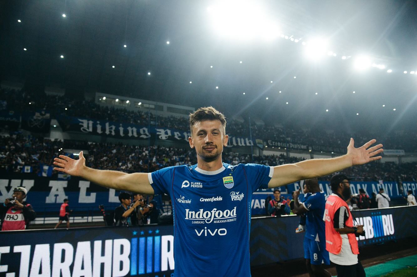 DIKAIT-KAITKAN: Mateo Kocijan saat membela Persib Bandung di Liga 1 musim lalu.