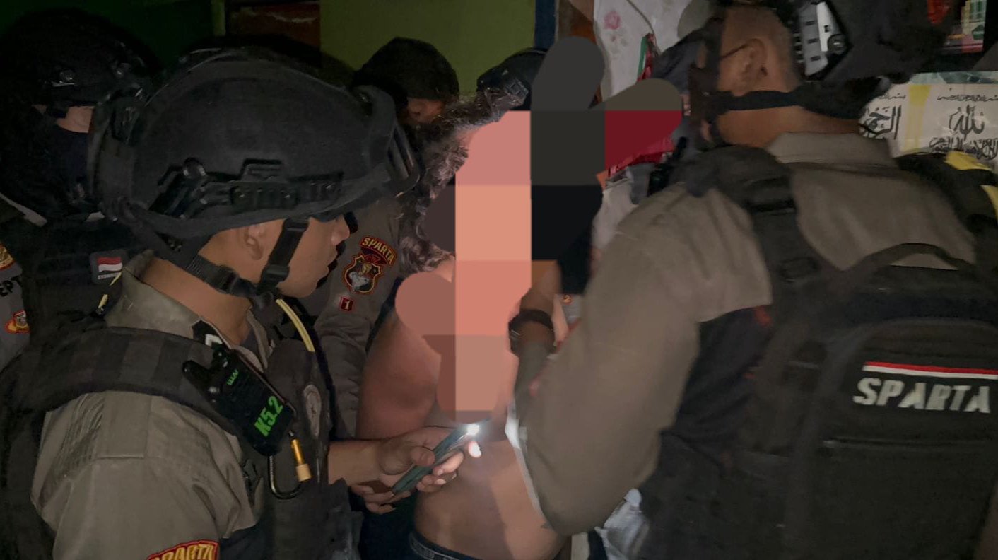 MIRIS: Pelaku KDRT diamankan Polresta Solo di Nusukan, Kota Solo.