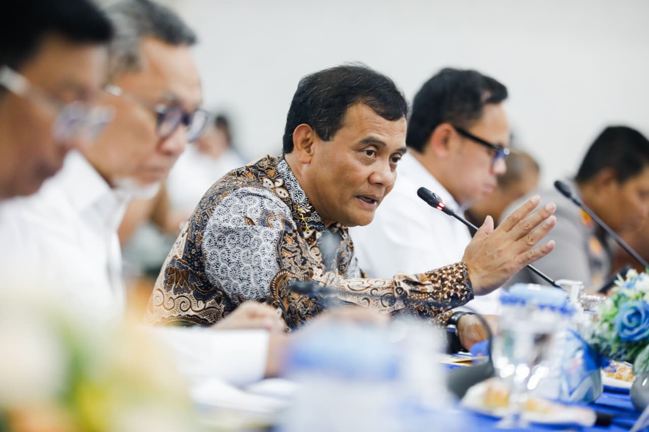 Gubernur Jateng Ahmad Luthfi hadiri rapat koordinasi Satgas Nasional, Satgas Provinsi, Satgas Kabupaten/Kota terkait Percepatan Operasional KDKMP Provinsi Jawa Tengah, Kamis (28/8/2025).