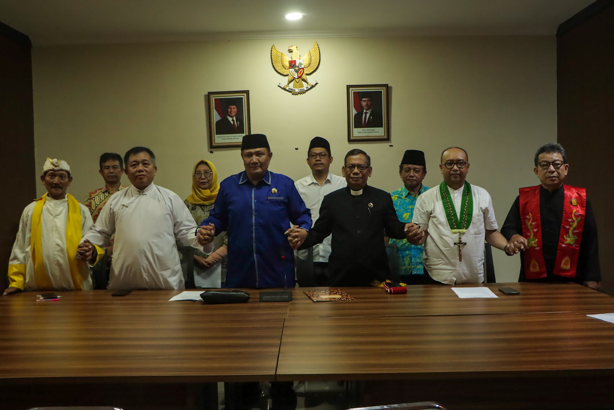 Press conference di Gedung Sekretariat Bersama Kota Surakarta, Sabtu (30/8).
