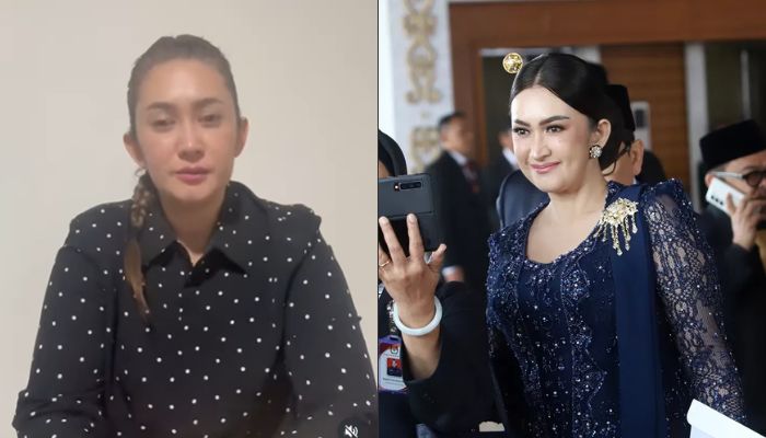 Foto Kiri: nafa Urbach saat meminta maaf di akun instagramnya.