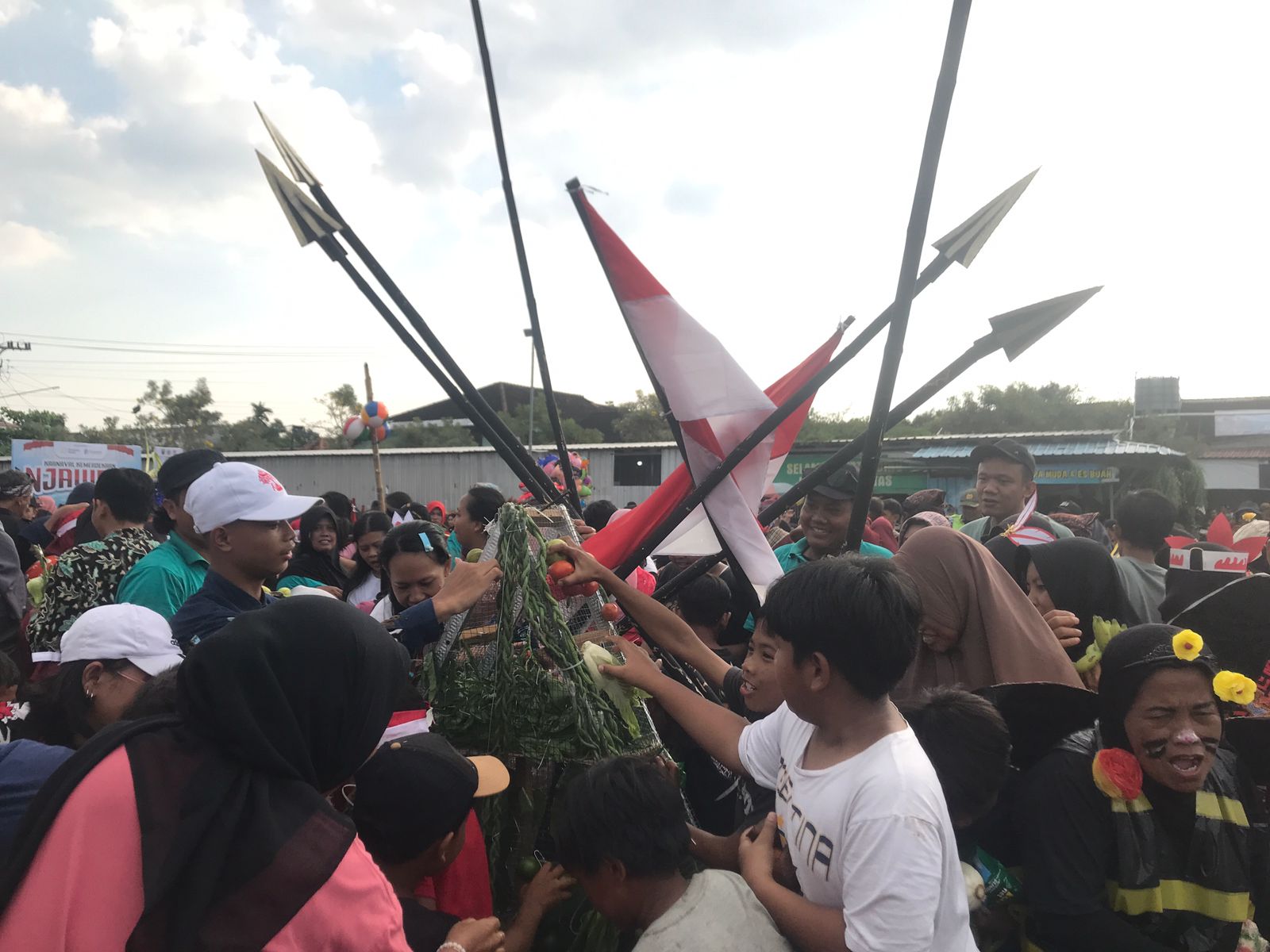 Kirab budaya Desa Pandeyan, Kecamatan Ngemplak, Boyolali, Minggu (31/8/2025).