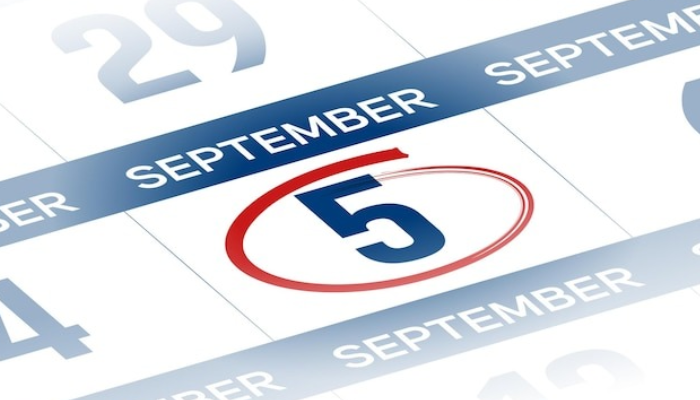 Ilustrasi kalender 5 September 2025, yang bertepatan dengan peringatan Maulid Nabi.