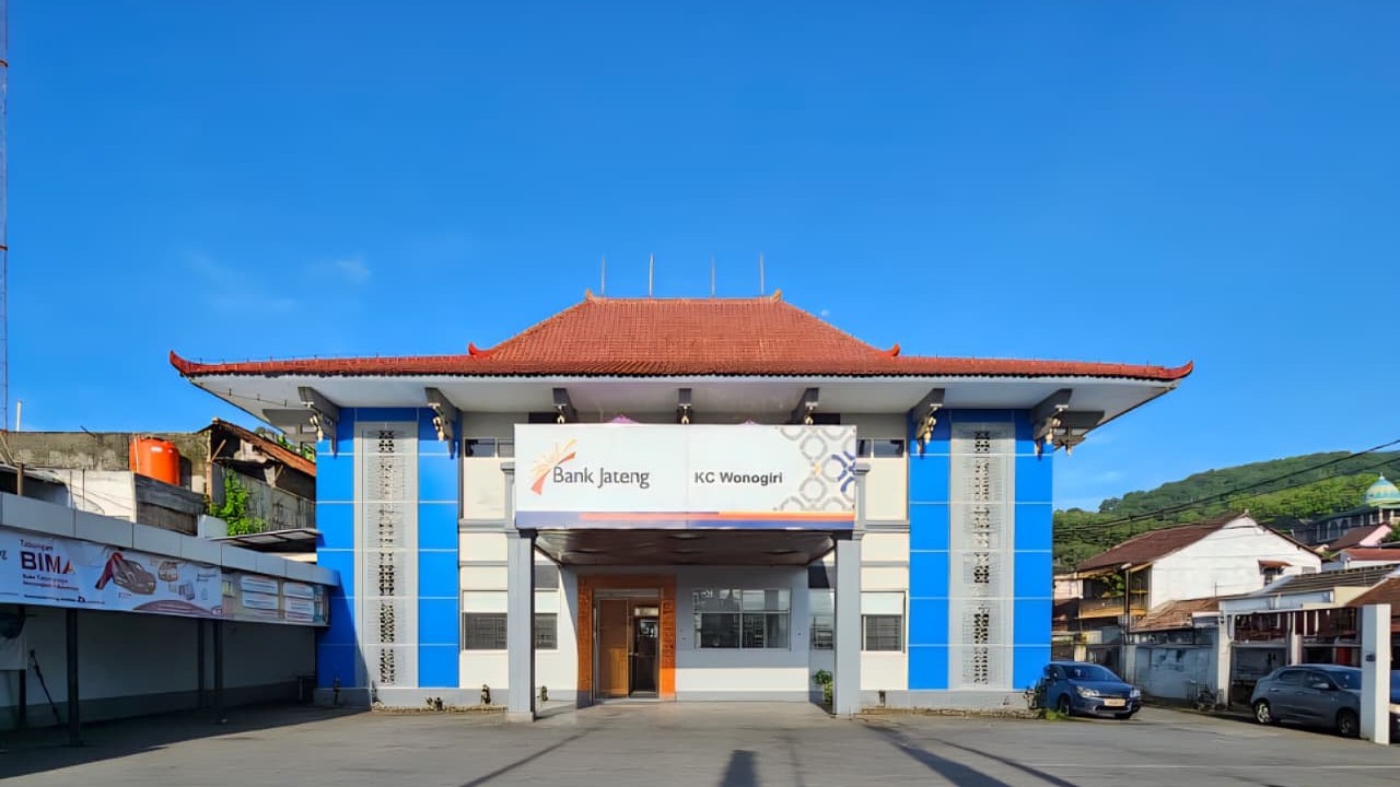 Gedung kantor Bank Jateng Cabang Wonogiri.