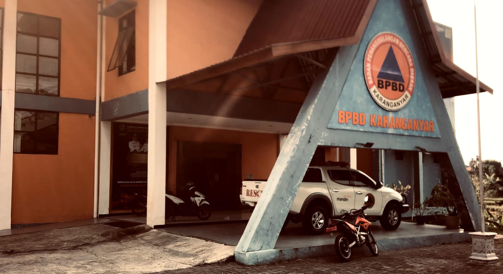 Markas BPBD Kabupaten Karanganyar. (Rudi Hartono/Radar Solo)