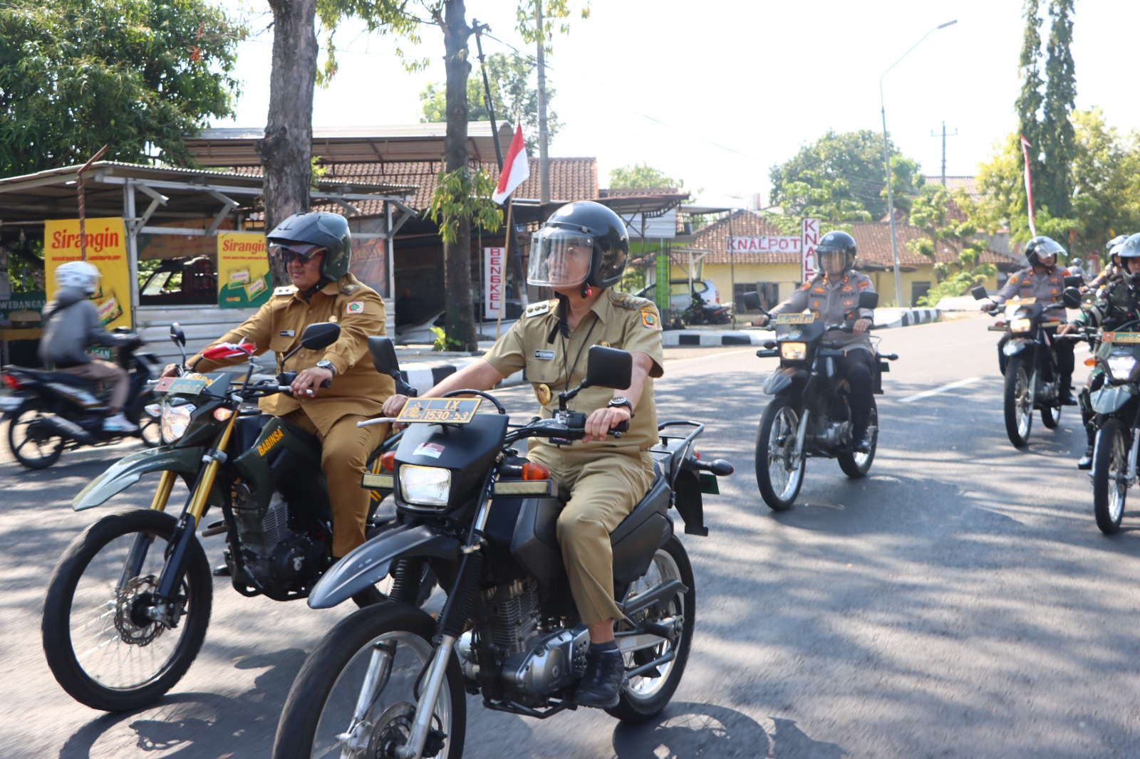 Bupati Wonogiri Setyo Sukarno memimpin patroli personel gabunganbaru-baru ini.