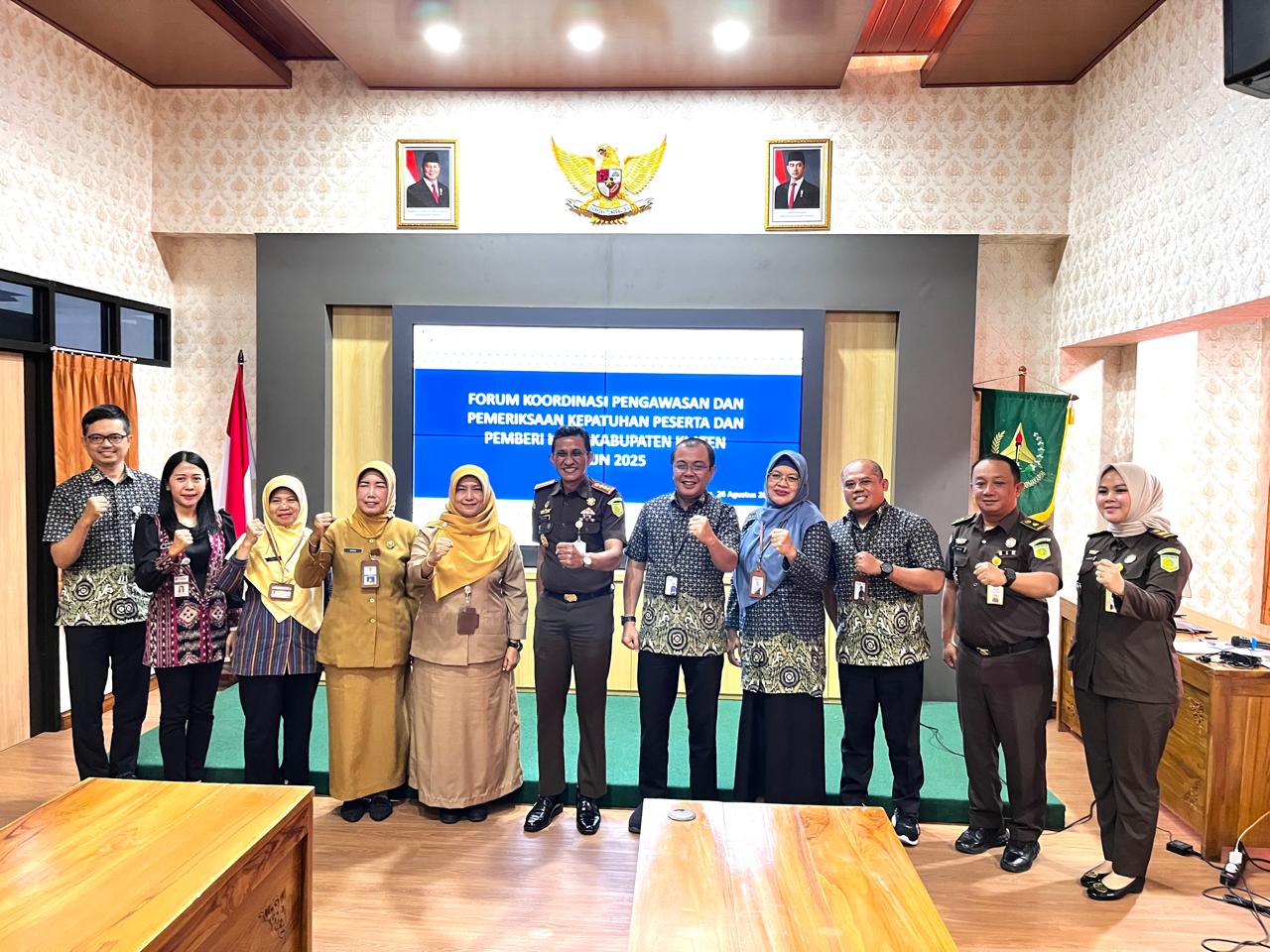 Forum Koordinasi Pengawasan dan Pemeriksaan Kepatuhan di Kantor Kejari Klaten.