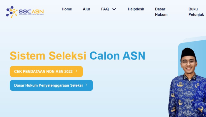 Tampilan dan informasi terbaru di situs sscasn.bkn.go.id