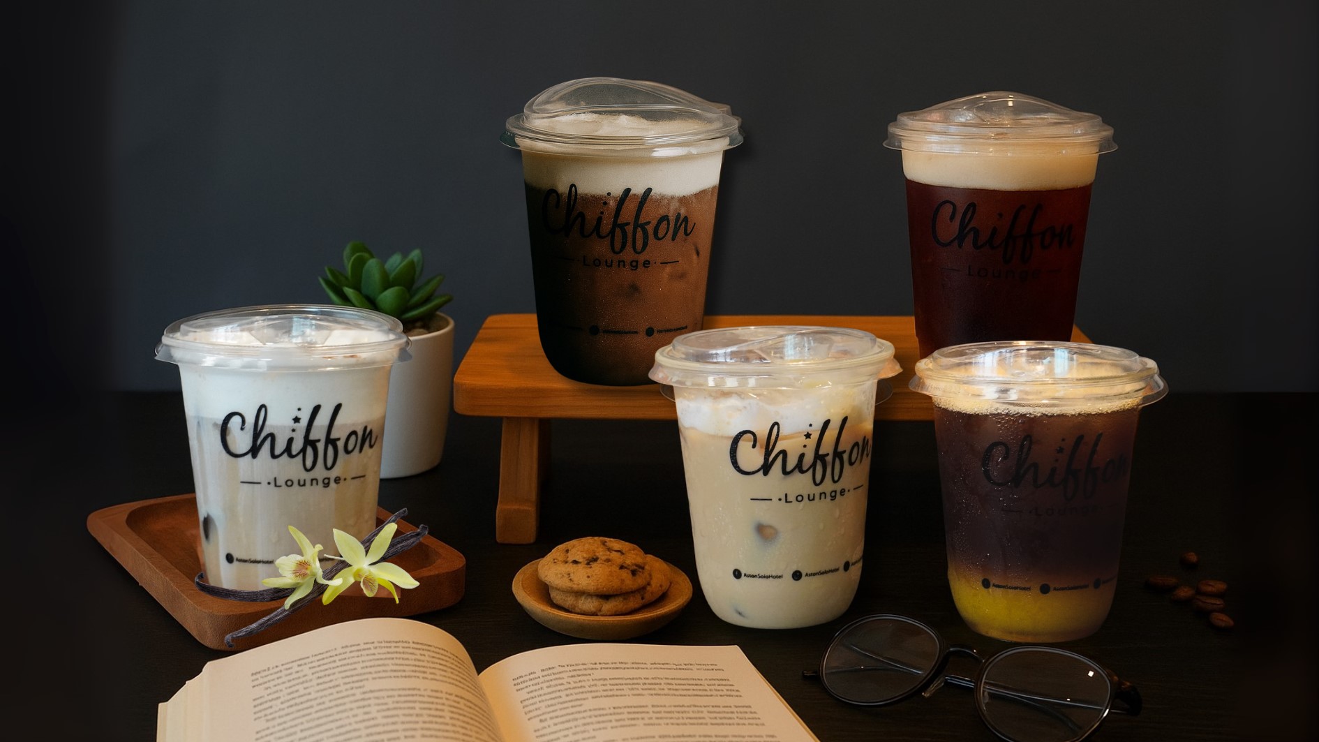 Varian kopi di Chiffon Coffee Series.