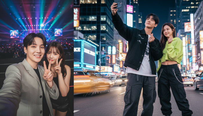 Foto selfie bareng idola bisa dibuat dengan Google Gemini.
