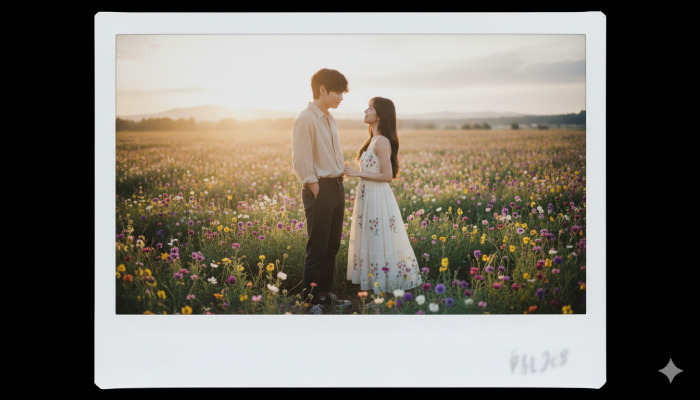Foto polaroid bareng idola dengan Google Gemini.
