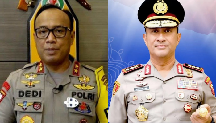 Komjen Dedi Prasetyo (kiri) dan Komjen Suyudi Ario Seto.